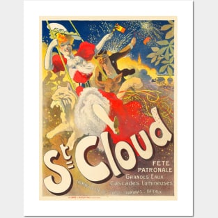 St Cloud Fete Patronale France Vintage Poster 1895 Posters and Art